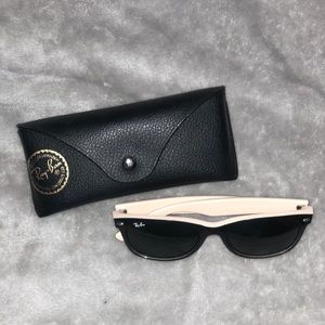 Raybans black and white limited edition